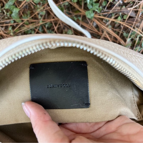 ALLSAINT All Saint Camera Zoe Frankie White Leather Crossbody Shoulder Bag - Picture 10 of 12